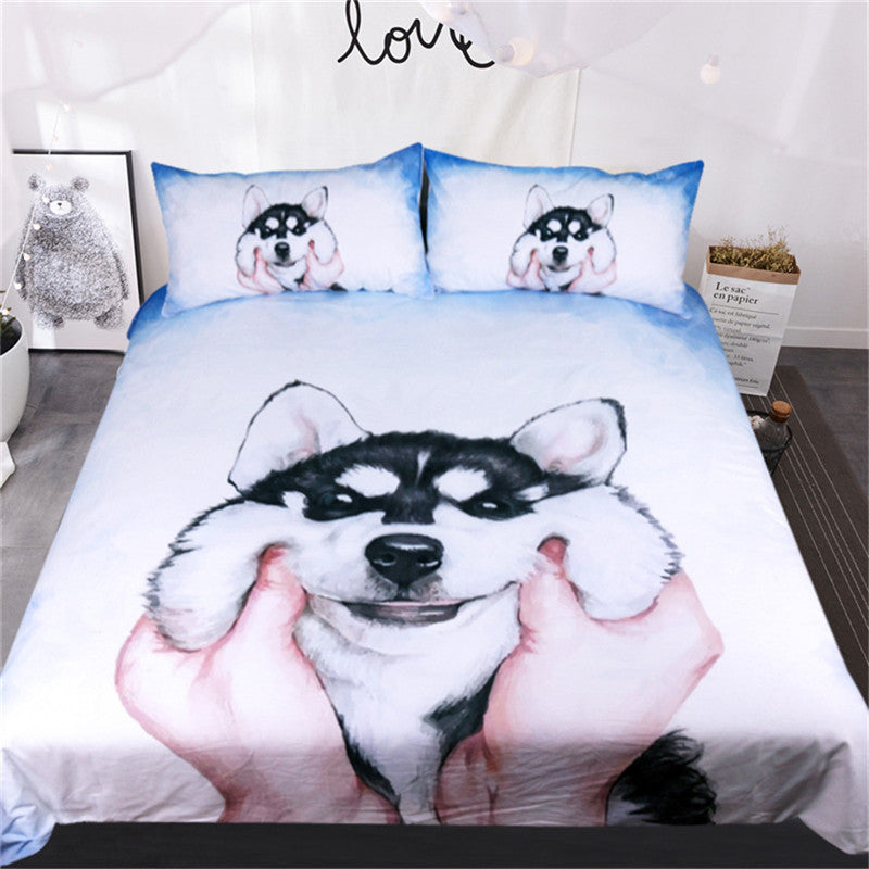 Husky Puppy Bedding Set